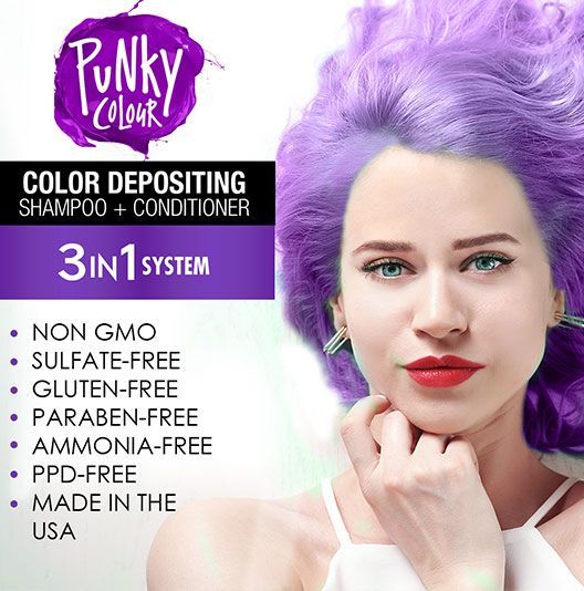 3-in-1 Color Depositing Shampoo + Conditioner - Purpledacious - Image 5