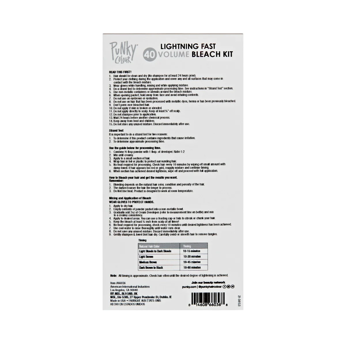 Lightning Fast - 40 Volume Bleach Kit - Image 3