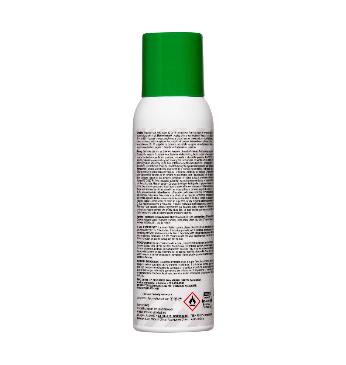 TEMPORARY HAIR COLOR SPRAY - JAGUAR GREEN - Image 3