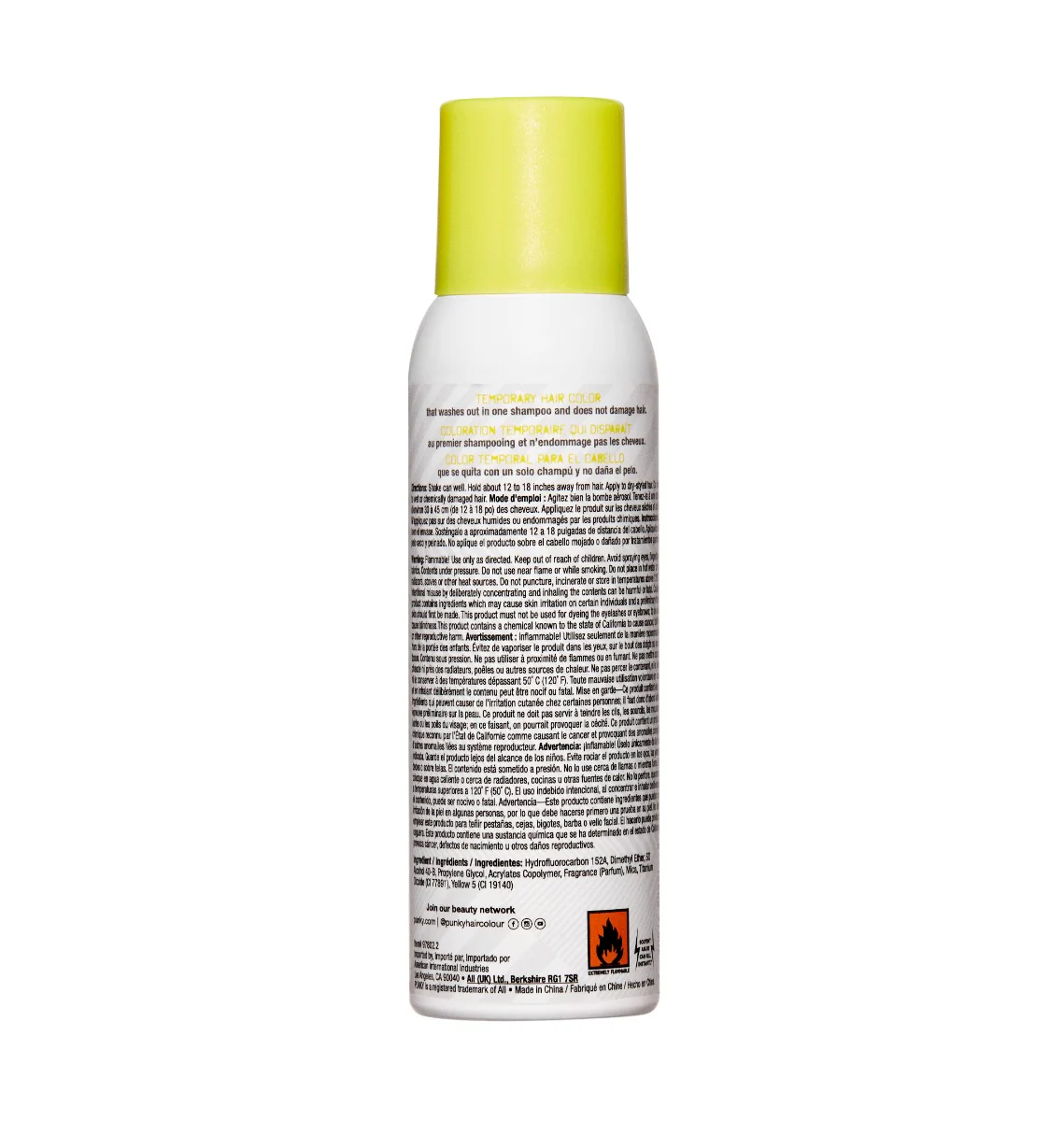 TEMPORARY HAIR COLOR SPRAY - LEOPARD YELLOW - Image 3
