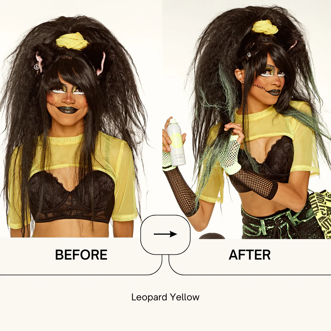 TEMPORARY HAIR COLOR SPRAY - LEOPARD YELLOW - Image 5