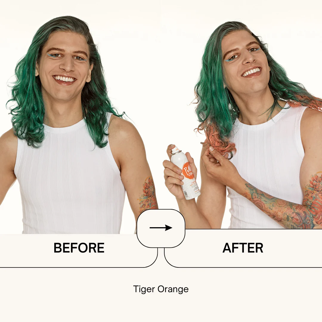 TEMPORARY HAIR COLOR SPRAY - TIGER ORANGE - Image 4